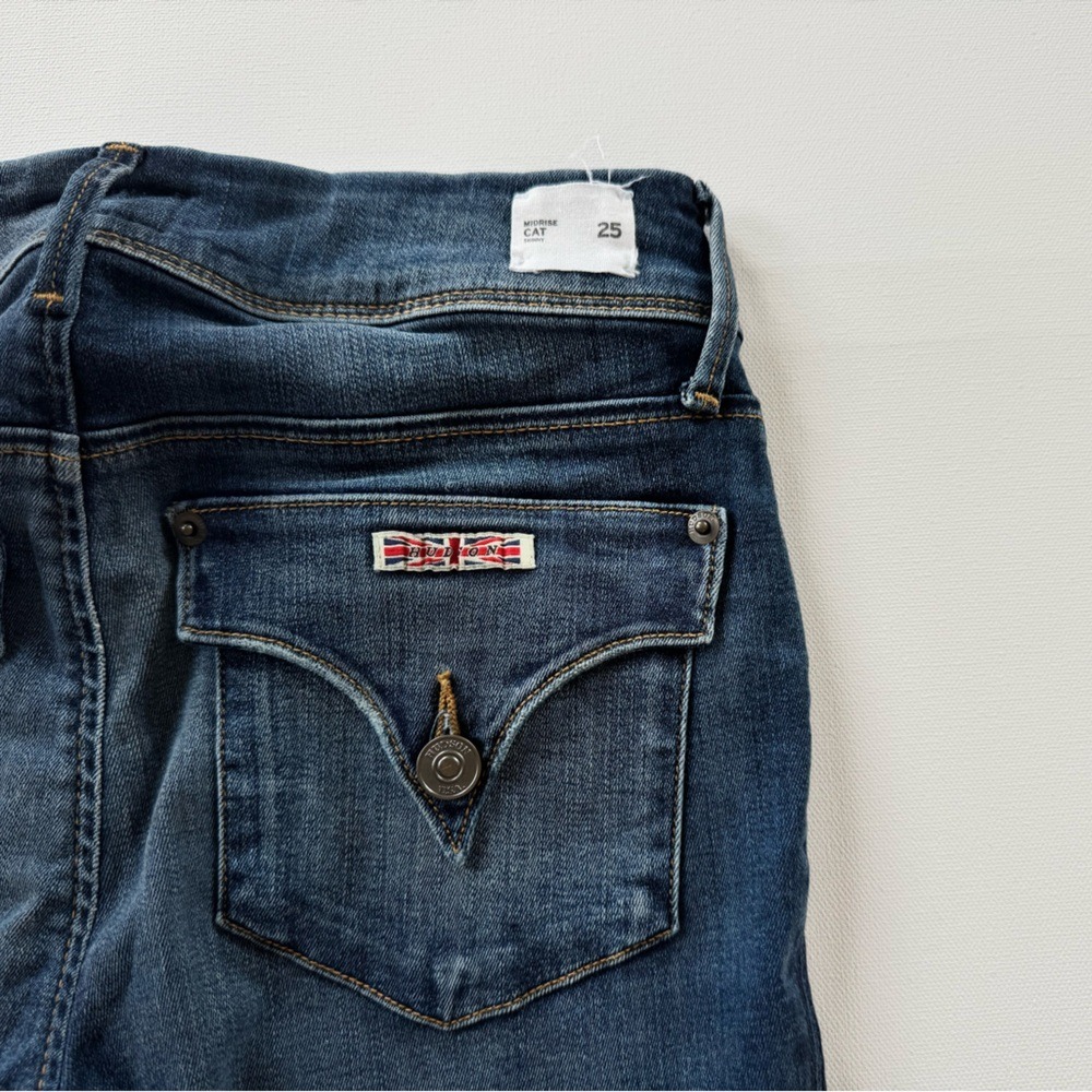 HUDSON‎ Midrise Cat Skinny Blue Jeans, Size 25